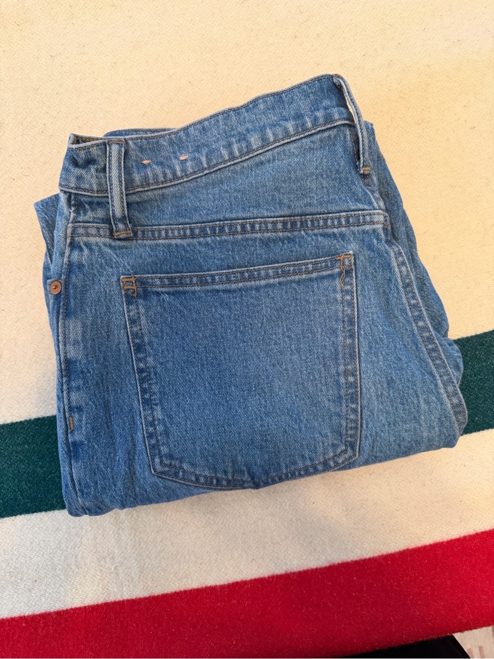 Madewell The Perfect Vintage Wide Leg Crop Women's Jeans in Medium Blue Wash - Picture 11 of 11